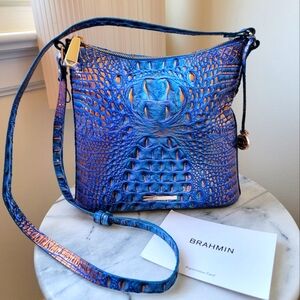 SOLD. Brahmin Deep Azure Katie Crossbody